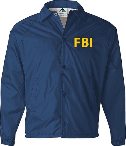 Fbi jacket with - fbi, reflective